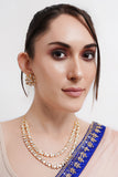 Uncut Polki Two layered necklace set