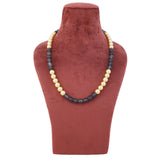 Grey Onyx & Ivory Beaded Necklace Set