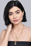 Multilayered Kundan embellished necklace