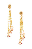 kundan Chain tassle earrings
