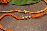 Kundan and Pearl Handmade Rakhi- Set of 2